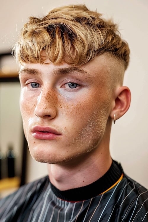 Cortes de cabelo de longa margem Edgar para homens.