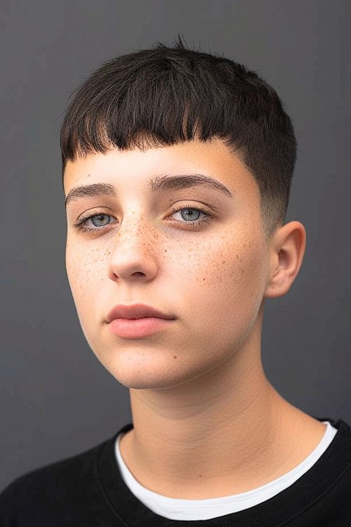 Corte de cabelo clássico de Edgar para homens.