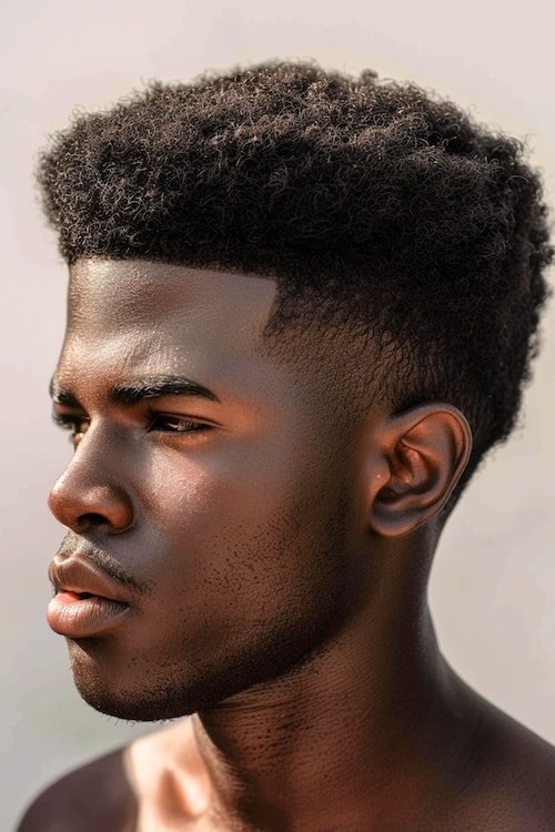 Afro Edgar cortou para homens.