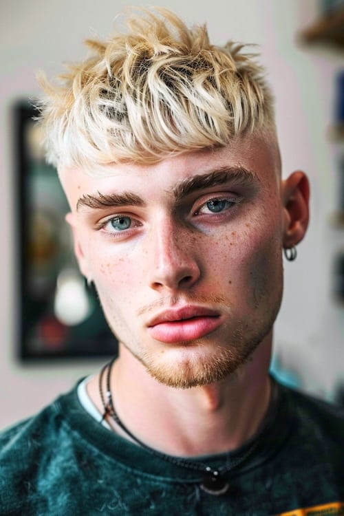Bleach loiro cortes de cabelo de edgar para homens.