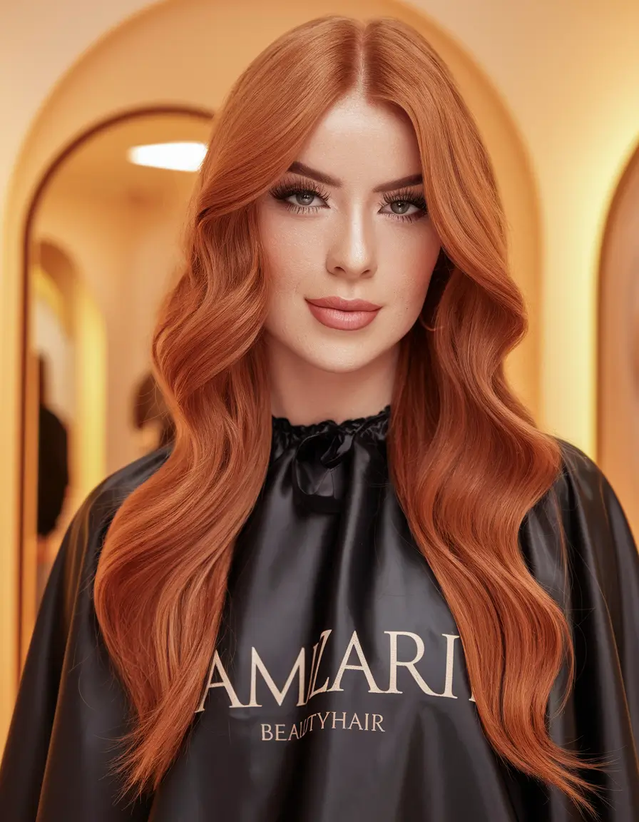 Idéias de cores de cabelo de outono de caramelo 2025 para um brilho aconchegante+ondas de caramelo de luxo clássicas