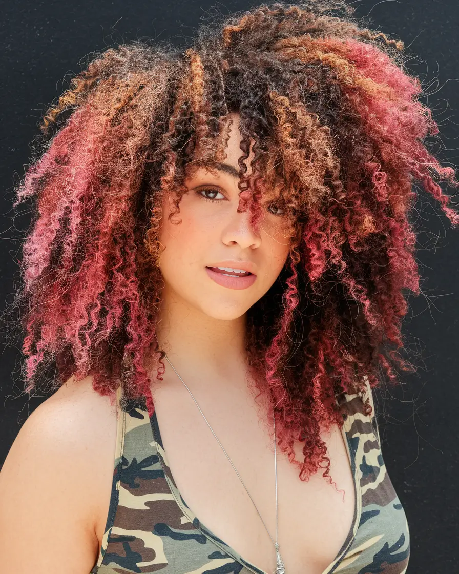 Idéias de cores de cabelo de outono de caramelo