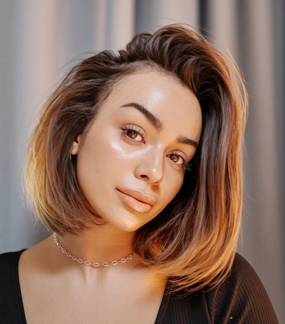 cor de cabelo castanho com dinheiro com dinheiro rico em bronze de mel com bordas dimensionais