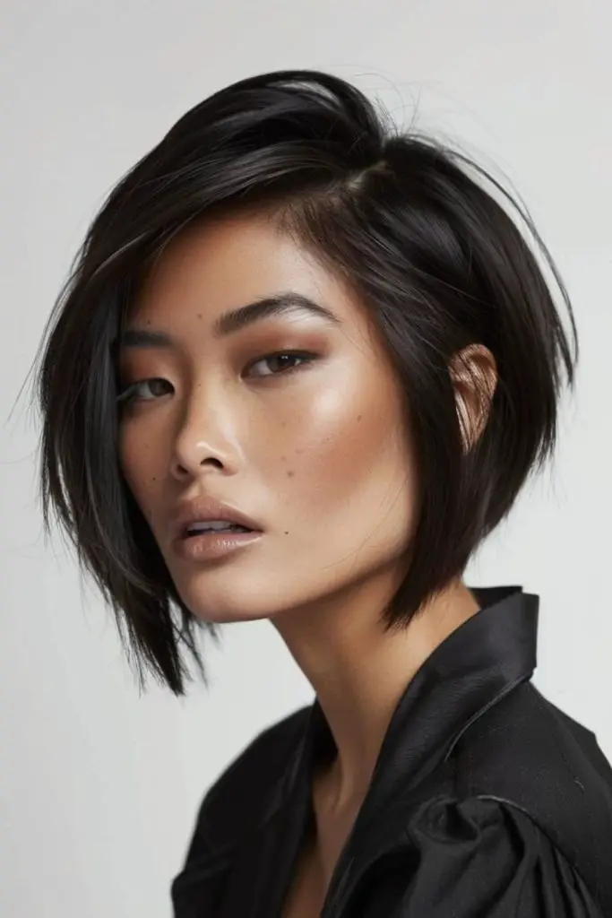 Bob irregular com talento inclinado.