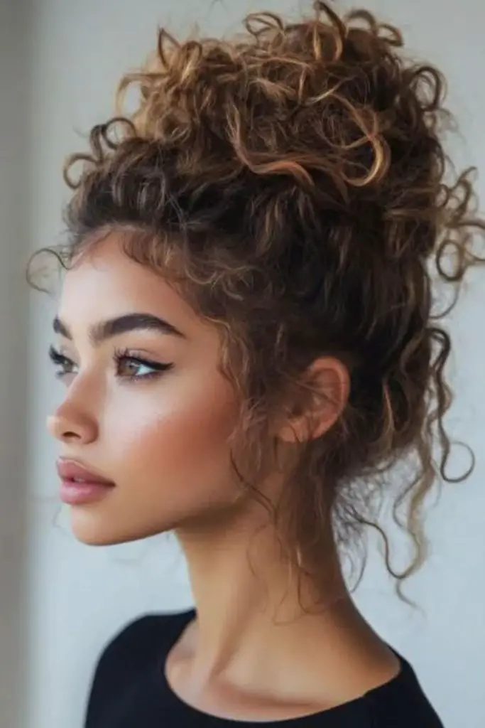 Cachos esticados inchados com elevação natural