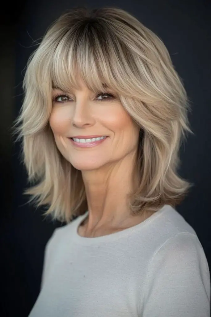 Shag de ponta-brilho com salto arejado