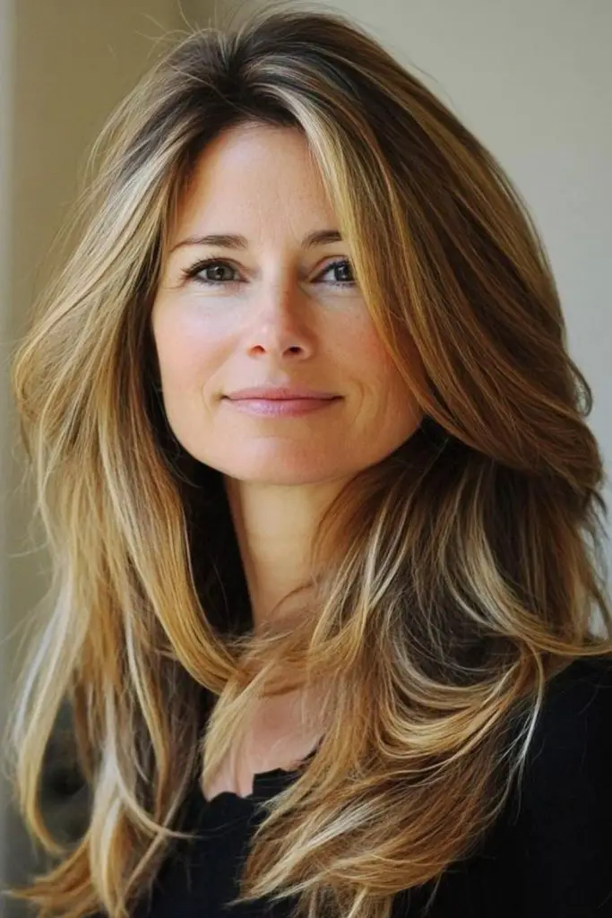 Cabelos de bronze com acabamento elegante