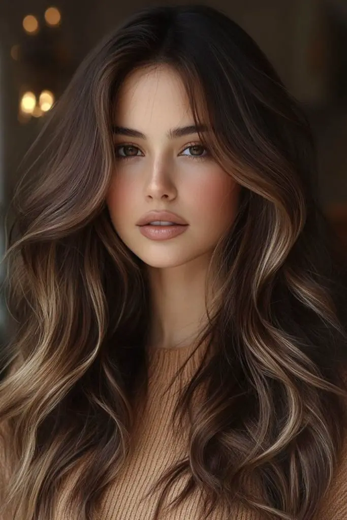 Cascata quente de caramelo sobre a base de castanha