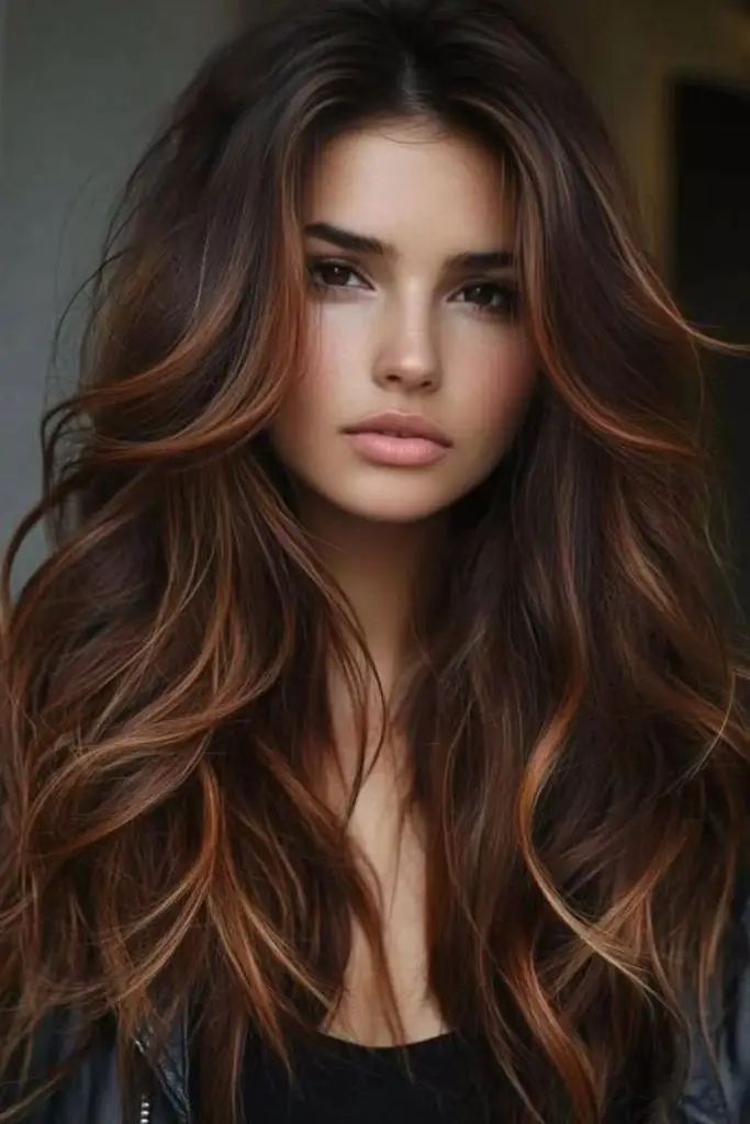 Auburn e caramelo pulando em marrom