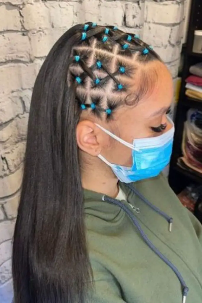 Faixa de borracha Criss-Cross Hair Design