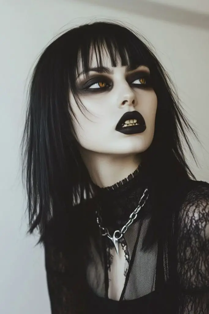 Rainha samurai com fios pretos para jato