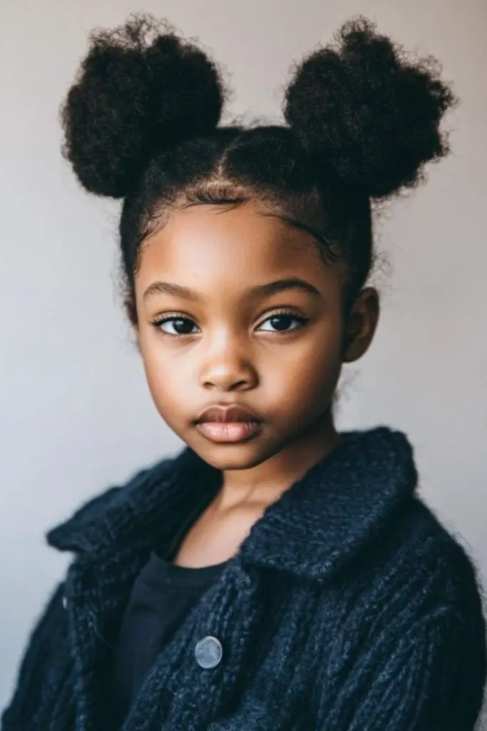 Double Afro Puffs for Kids