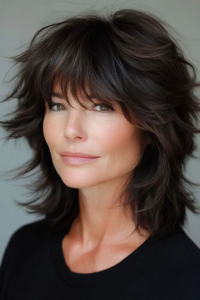 Shag de penas selvagens para volume