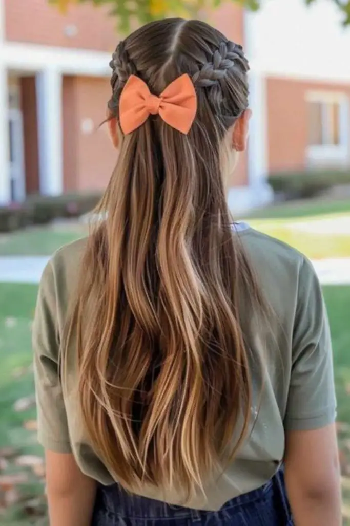 Twist frontal preso no estilo escolar