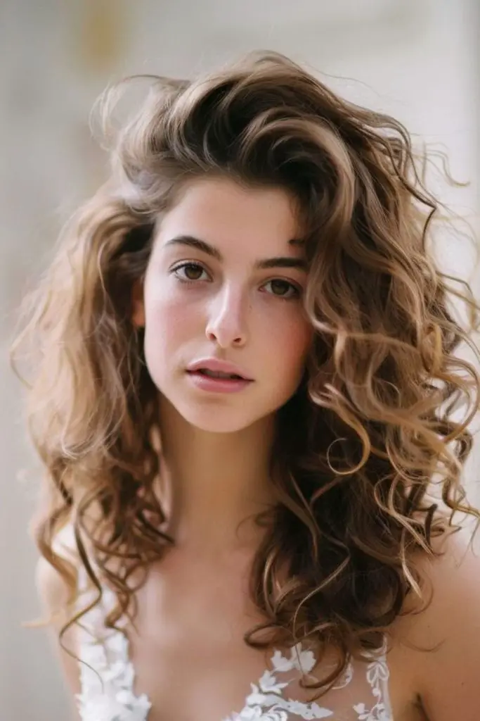 Cachos em forma de pétalas de flores em camadas