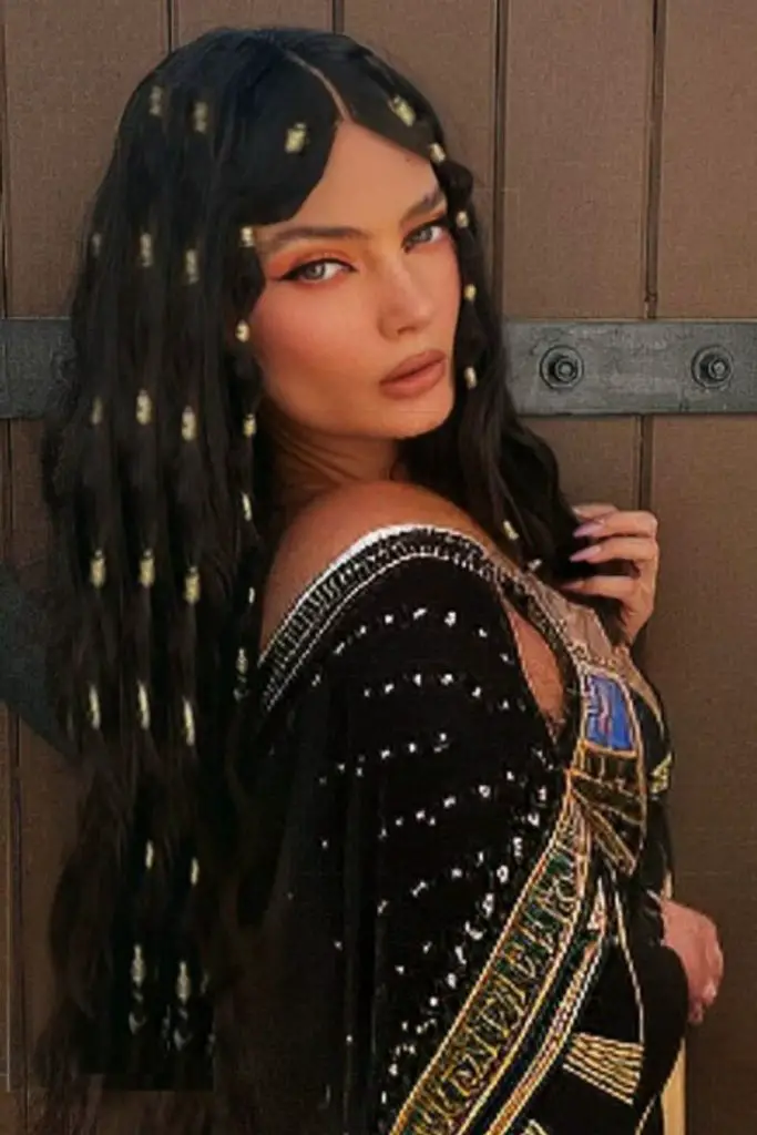 cabelos de Halloween preto