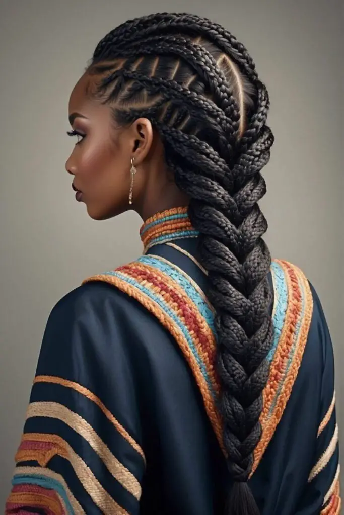 Long Fishtail Braid com locs