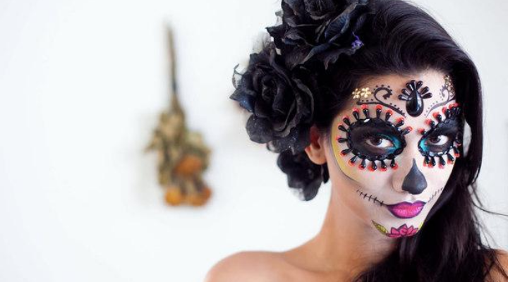 Cabelos de Halloween preto