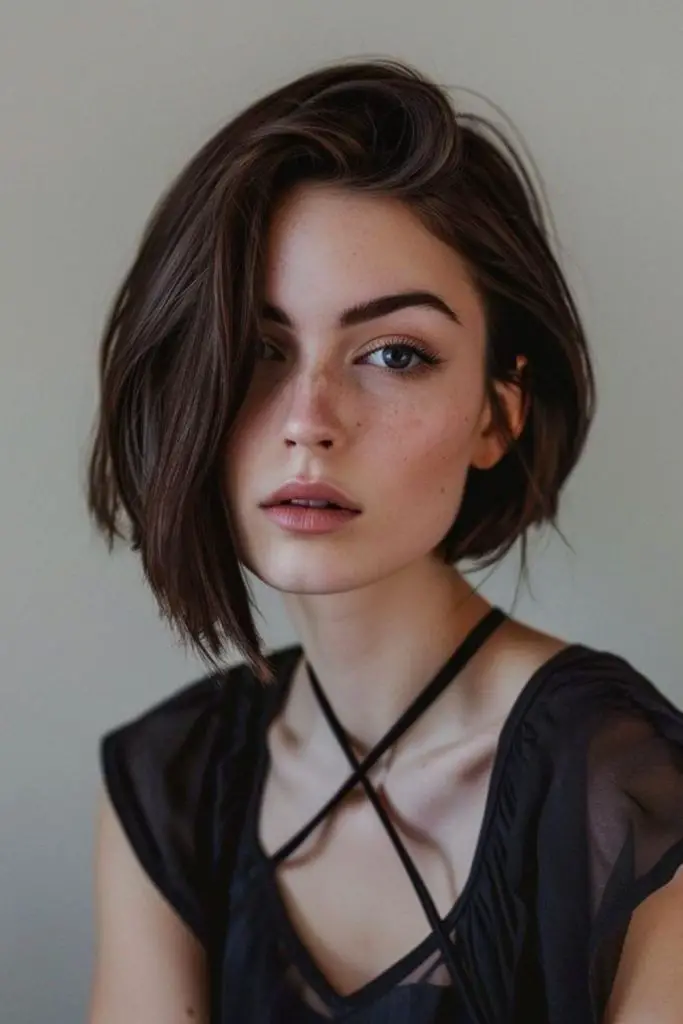 Lob da linha de mandíbula com textura de navalha Grungy