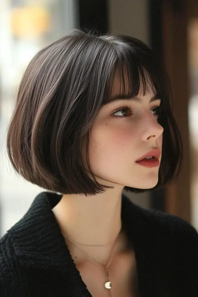 Tousled Bob com textura de inspiração francesa.