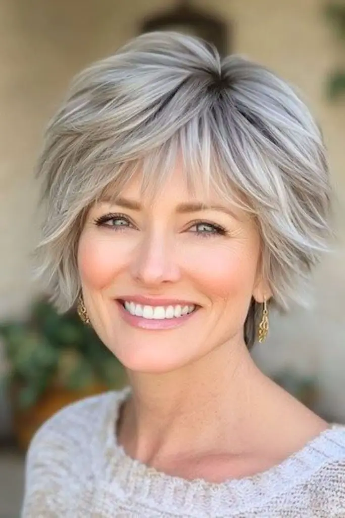 Pixie Shag curta com textura