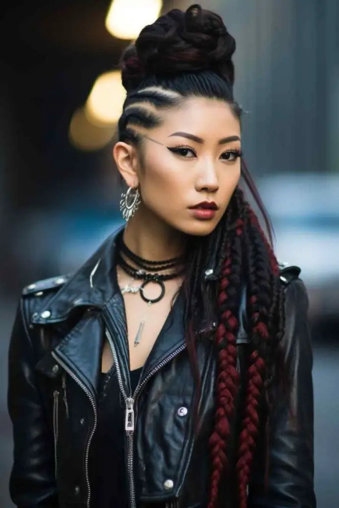 Fierce Warrior com tranças Raven-Dark