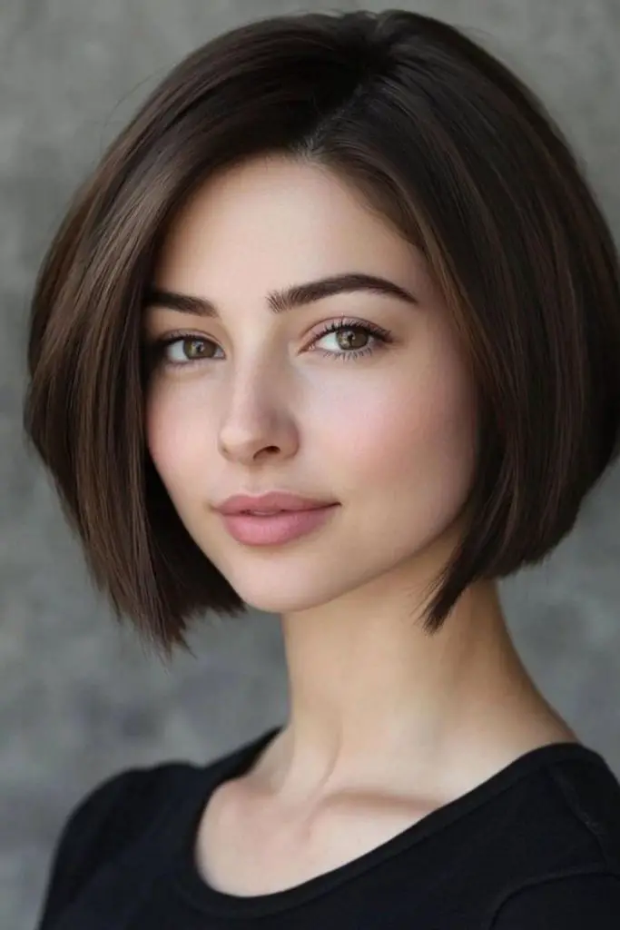 Bob mínimo com silhueta esculpida.