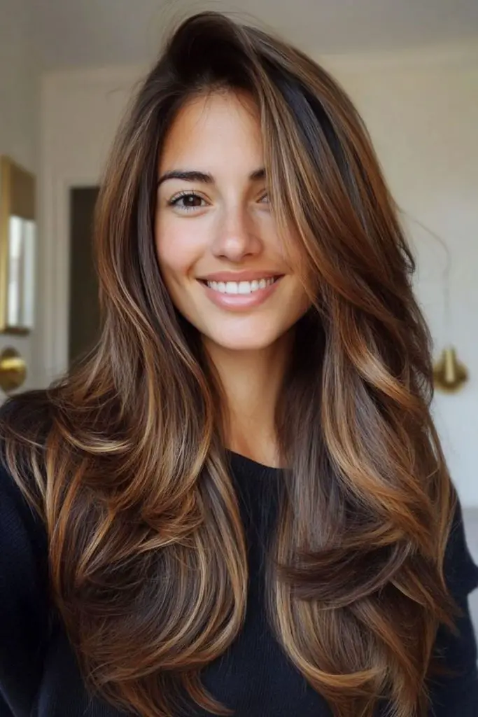 Caramelo inspirado em S'mores sobre fios escuros