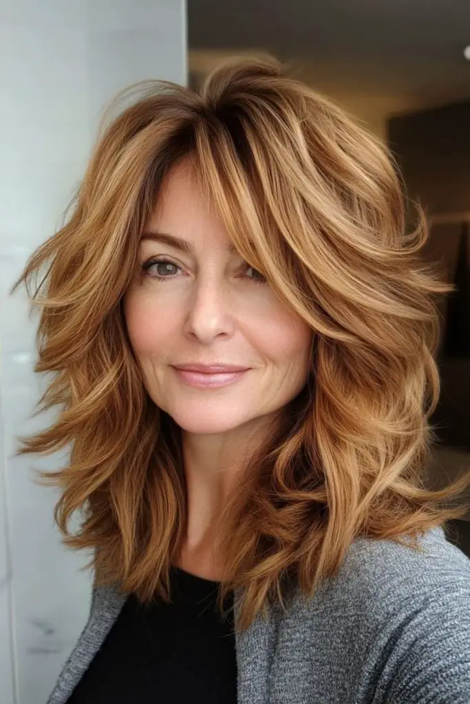 SHAG elevada com tons de âmbar