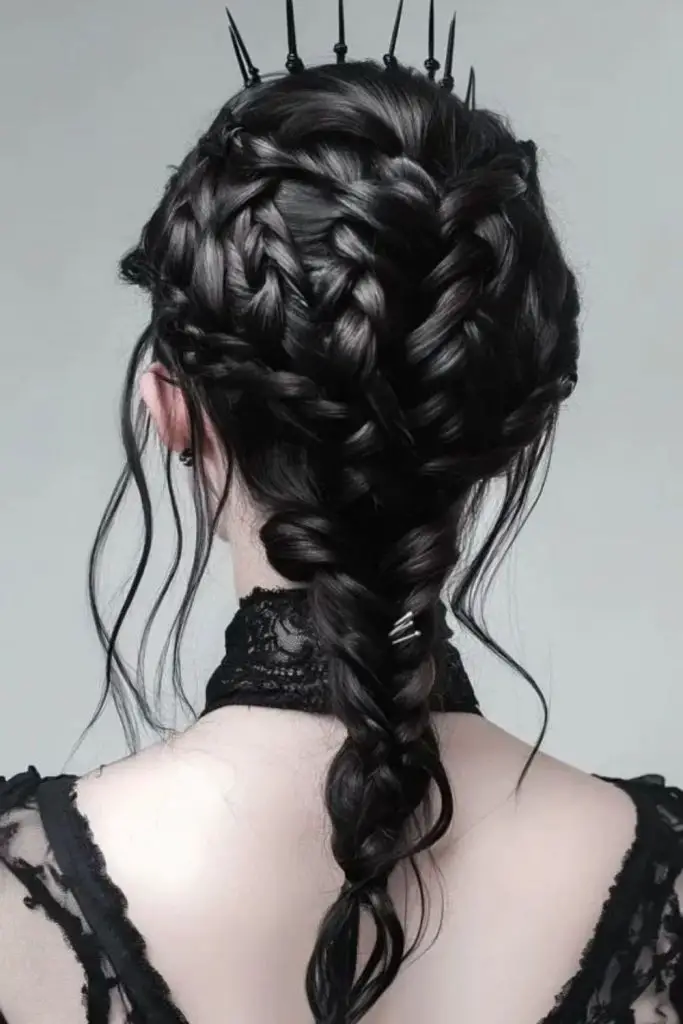 Espírito florestal com tranças de galho