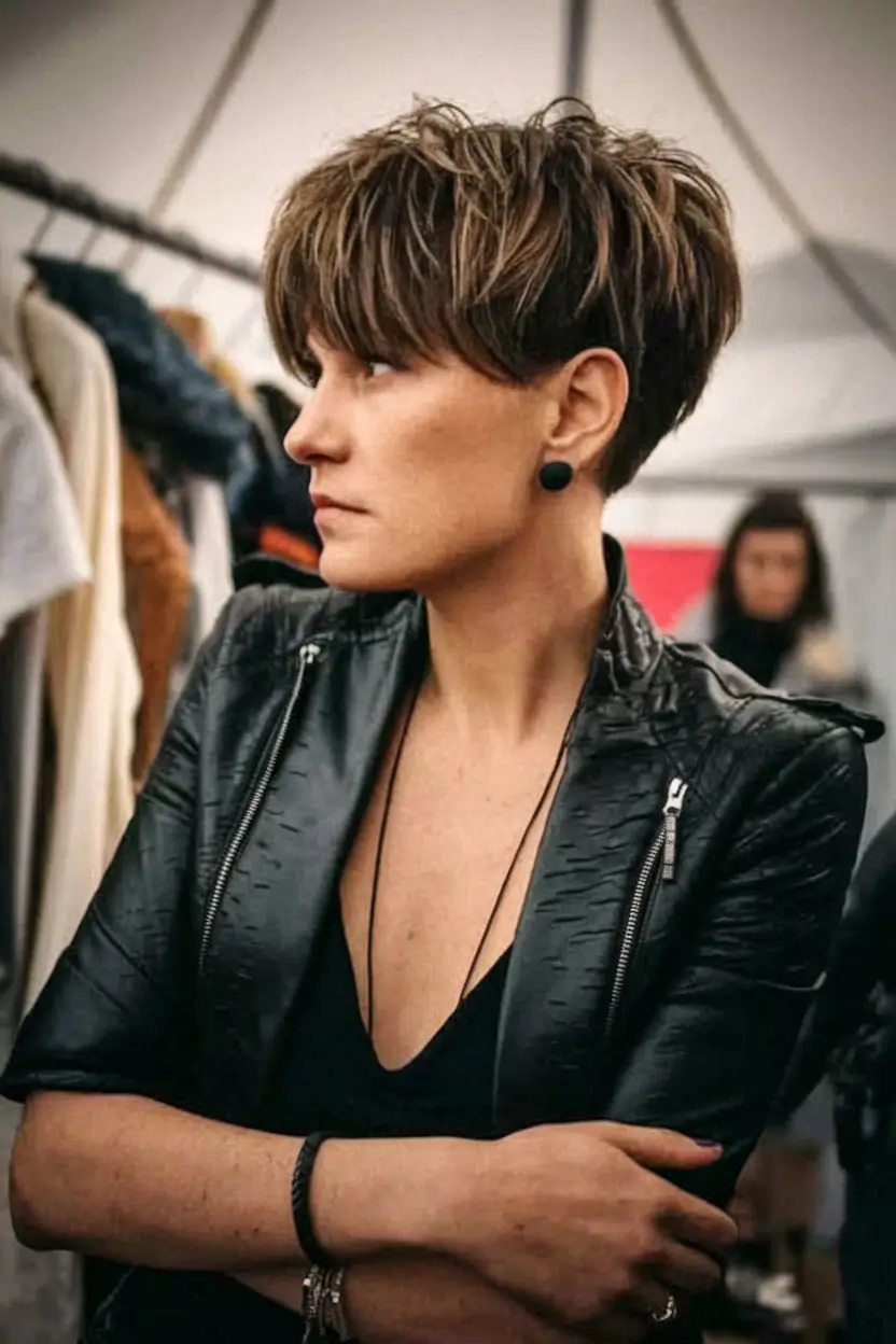 Curto Bob Bob Haircuts Chappy texturiza tigela cortada com destaques sutis