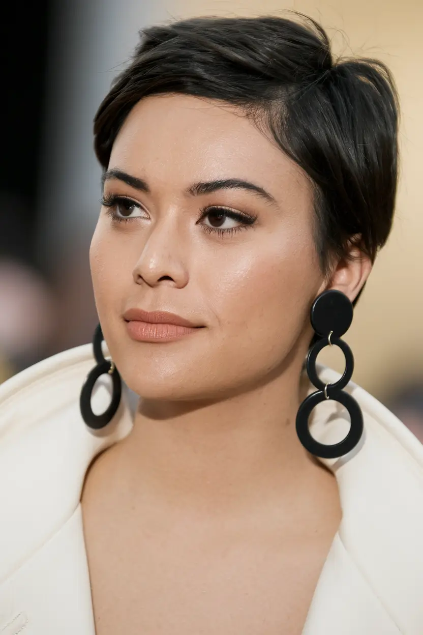 Corte de verão curto 2025: estilos chic - pixie moderna com varredura elegante