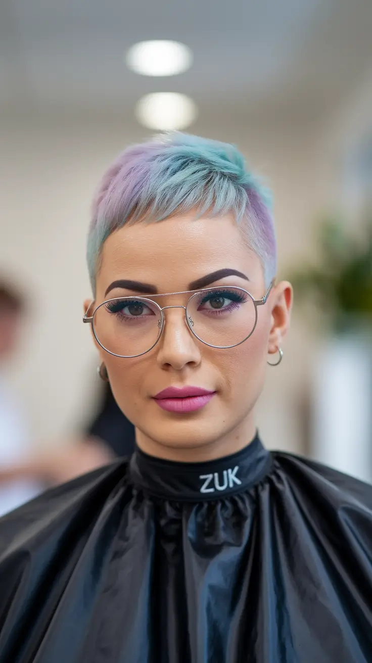 Corte de verão curto 2025: estilos chiques - Pastel Pixie com borda caprichosa