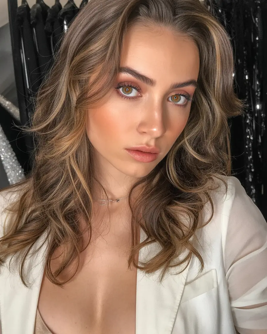 Cores de cabelo castanho da moda inverno