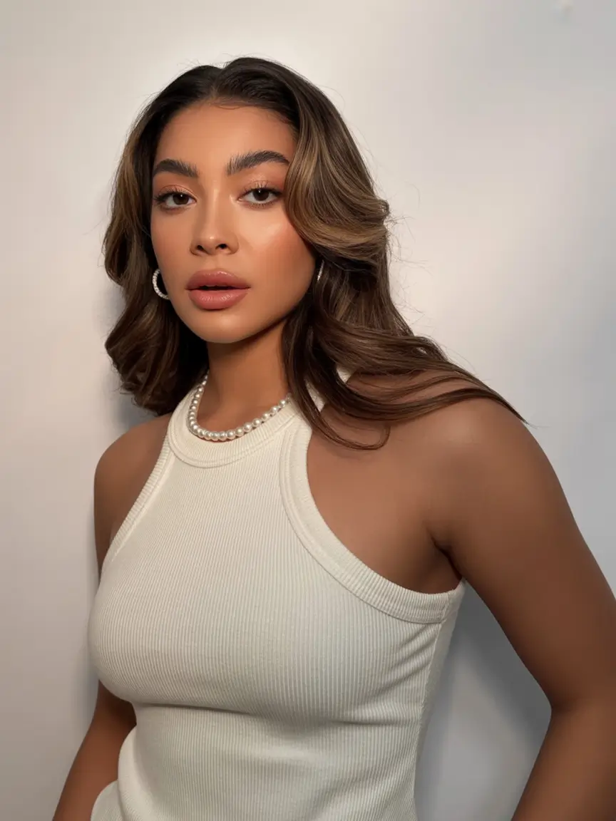 cores de cabelo outono / inverno mulheres negras camadas castanhas brilhantes