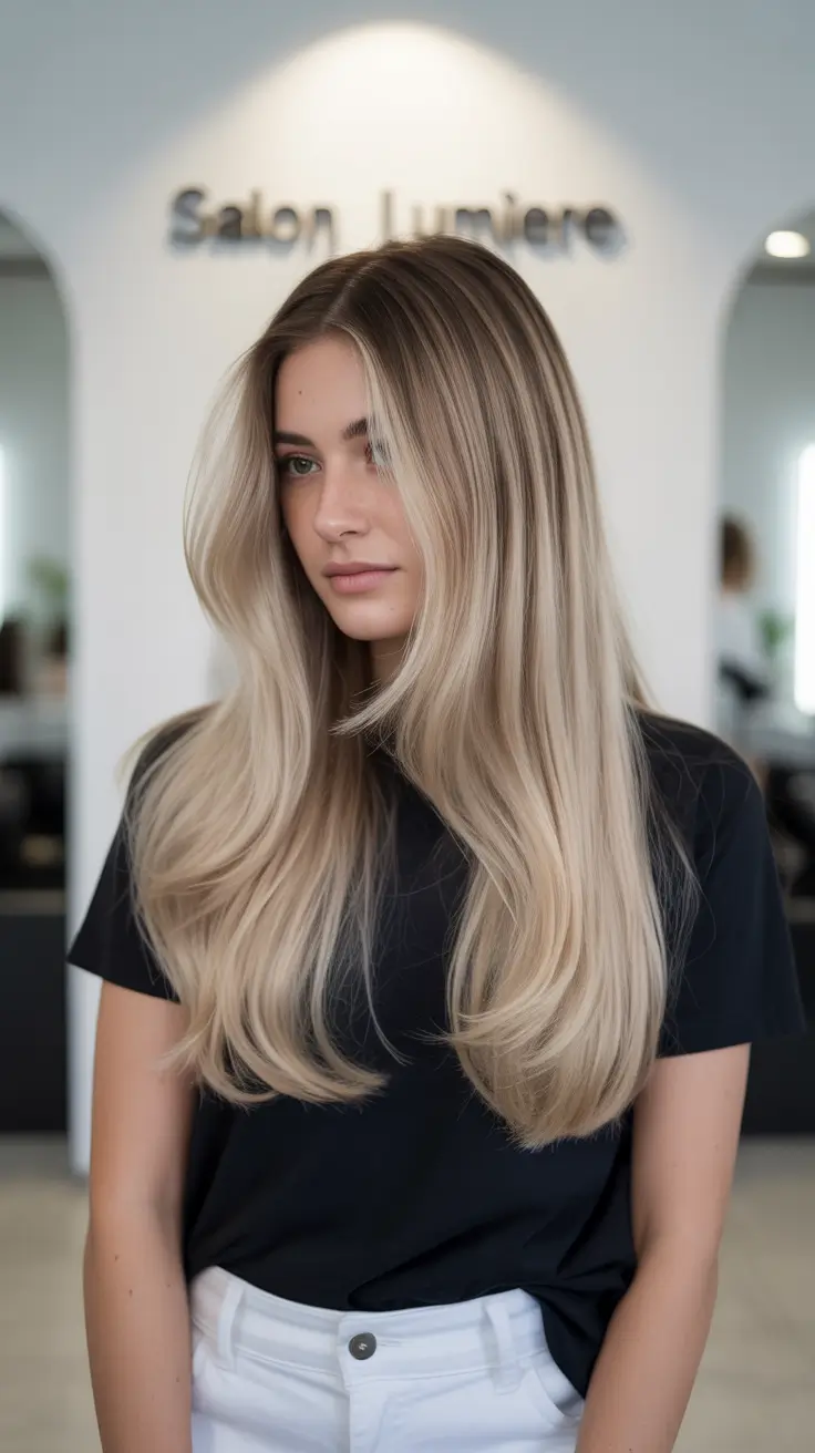 A cor do cabelo destaca o inverno 2025-2026, camadas loiras bege em tons frios