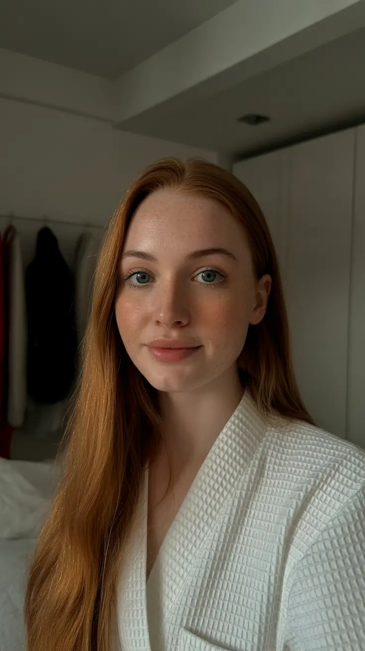 idéias-de-cor de cabelo-para-morenas-para-inverno-vermelho-escuro-castanho-avermelhado-natural-auburn-simplicidade