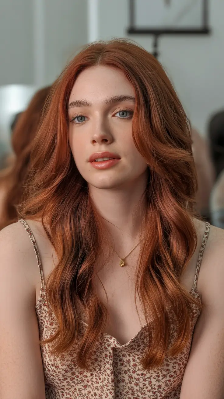 idéias-de-cor-de-cabelo-ruivo-de-inverno-Suave-Canela-Auburn