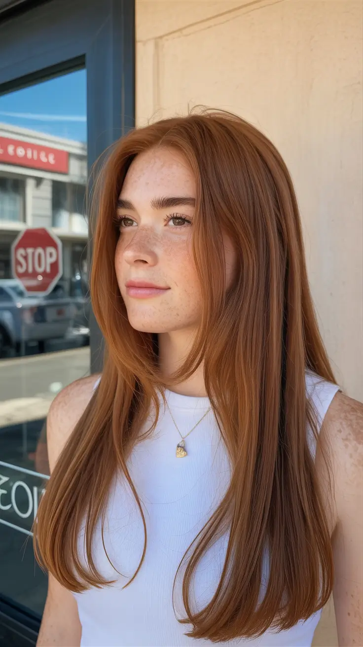 idéias de cores de cabelo ruivo-de-inverno-castanho-avermelhado-clássico-com-fluxo natural
