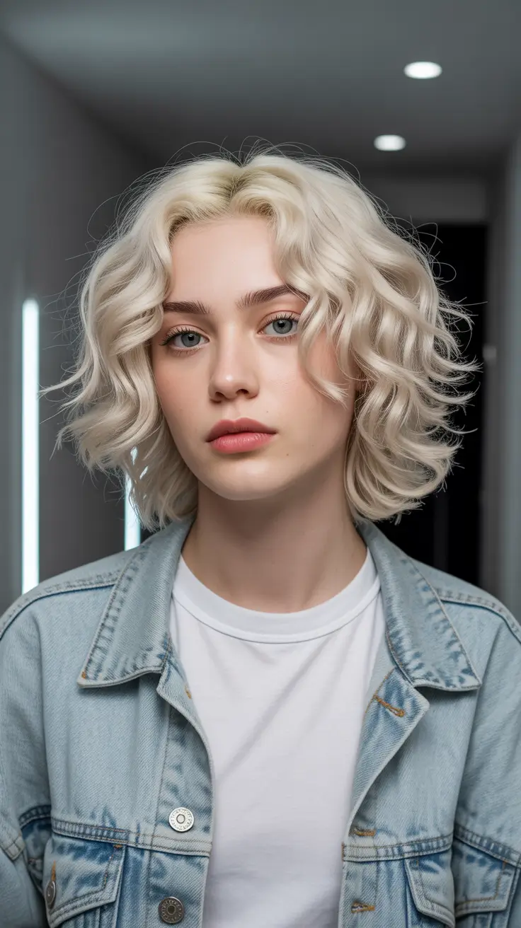 Tendências de cores de cabelo inverno 2025-2026 loiro platinado ondas retrô