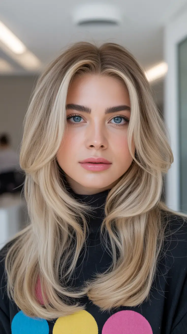 Tendências de cores de cabelo inverno 2025-2026 Camadas loiras mel