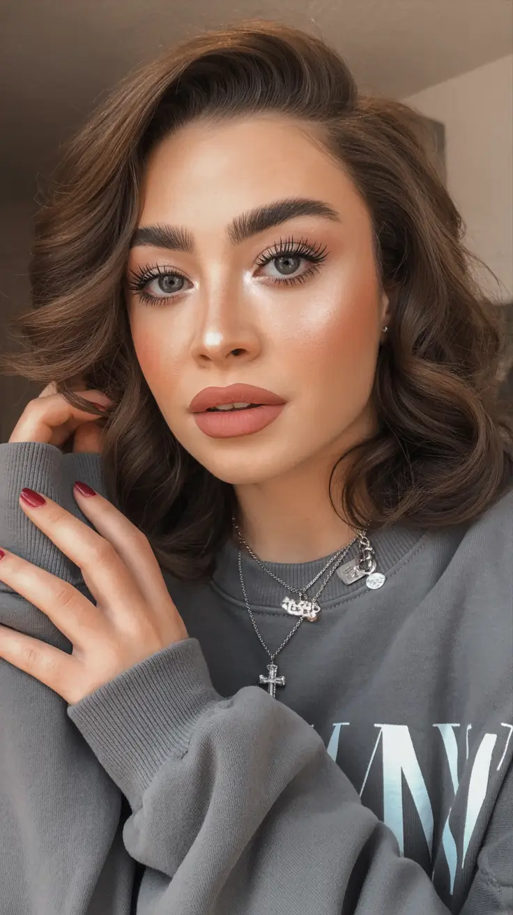 Tendências de cores de cabelo inverno 2025-2026 Ondas morenas chocolate