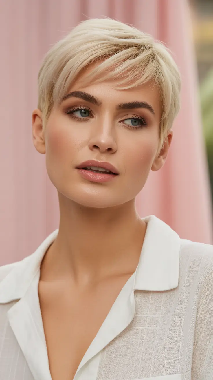 cores de cabelo suaves de inverno Soft Platinum Pixie