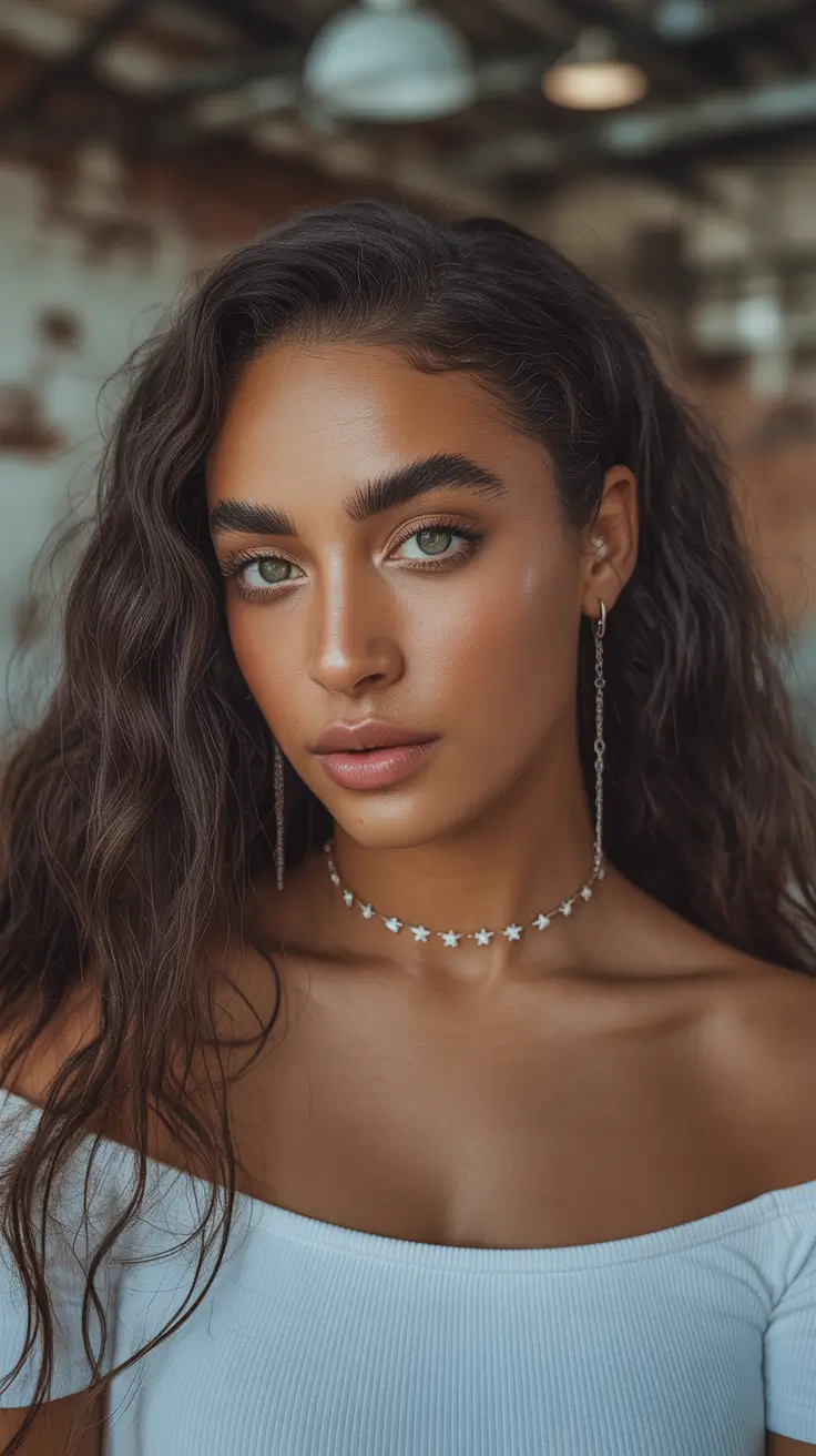 cor de cabelo para tom de pele escuro de inverno Deep Mocha Waves