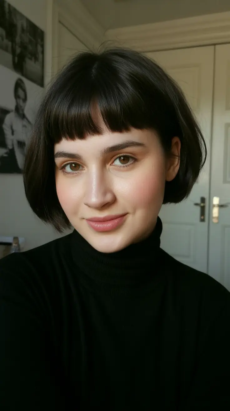 cortes de cabelo curtos de inverno 2025 - 2026 Parisian Micro Bob