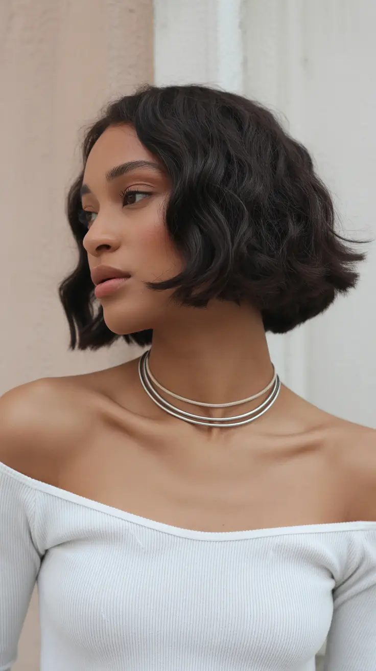 cortes de cabelo curtos de inverno 2025 - 2026 Soft Curved Bob