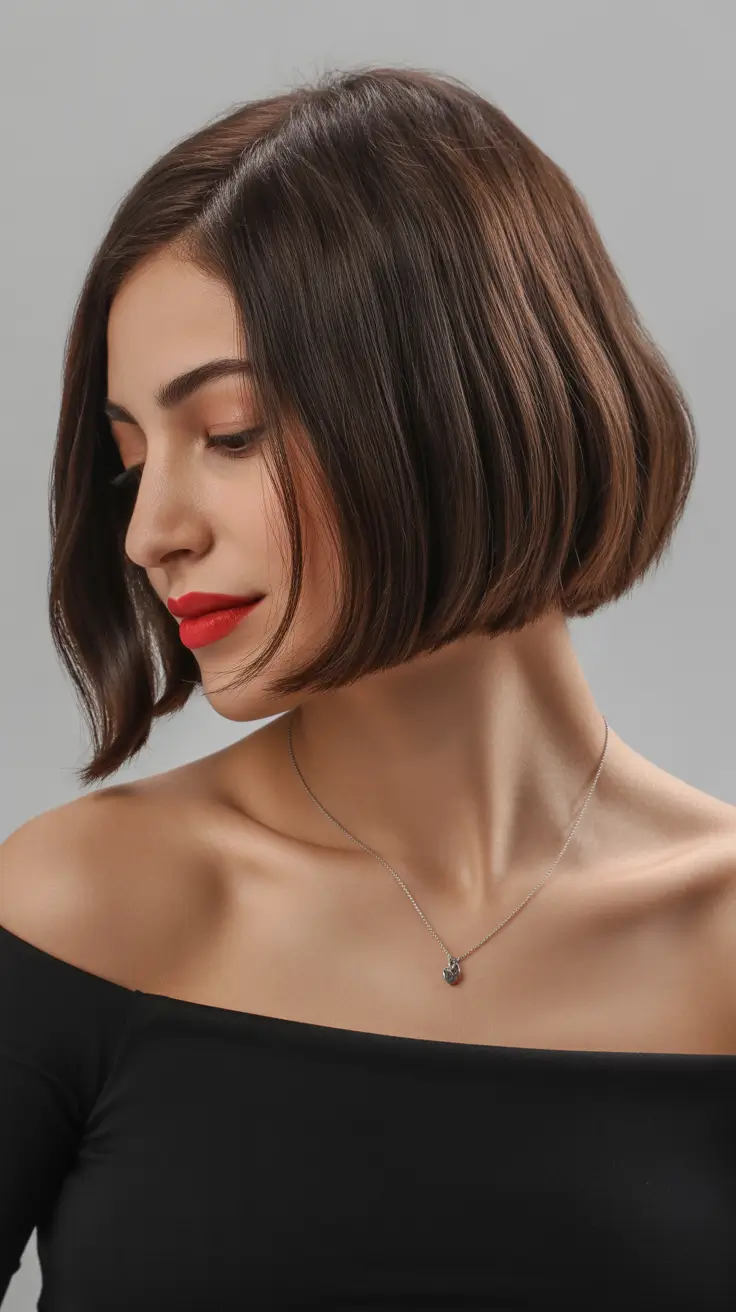 cortes de cabelo curtos de inverno 2025 - 2026 Classic French Bob