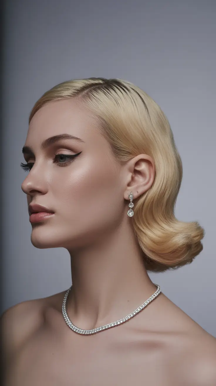 cortes de cabelo curtos de inverno 2025 - 2026 Retro Hollywood Bob