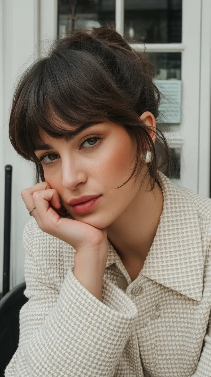 cabelo escuro de inverno cor chocolate morena penteado