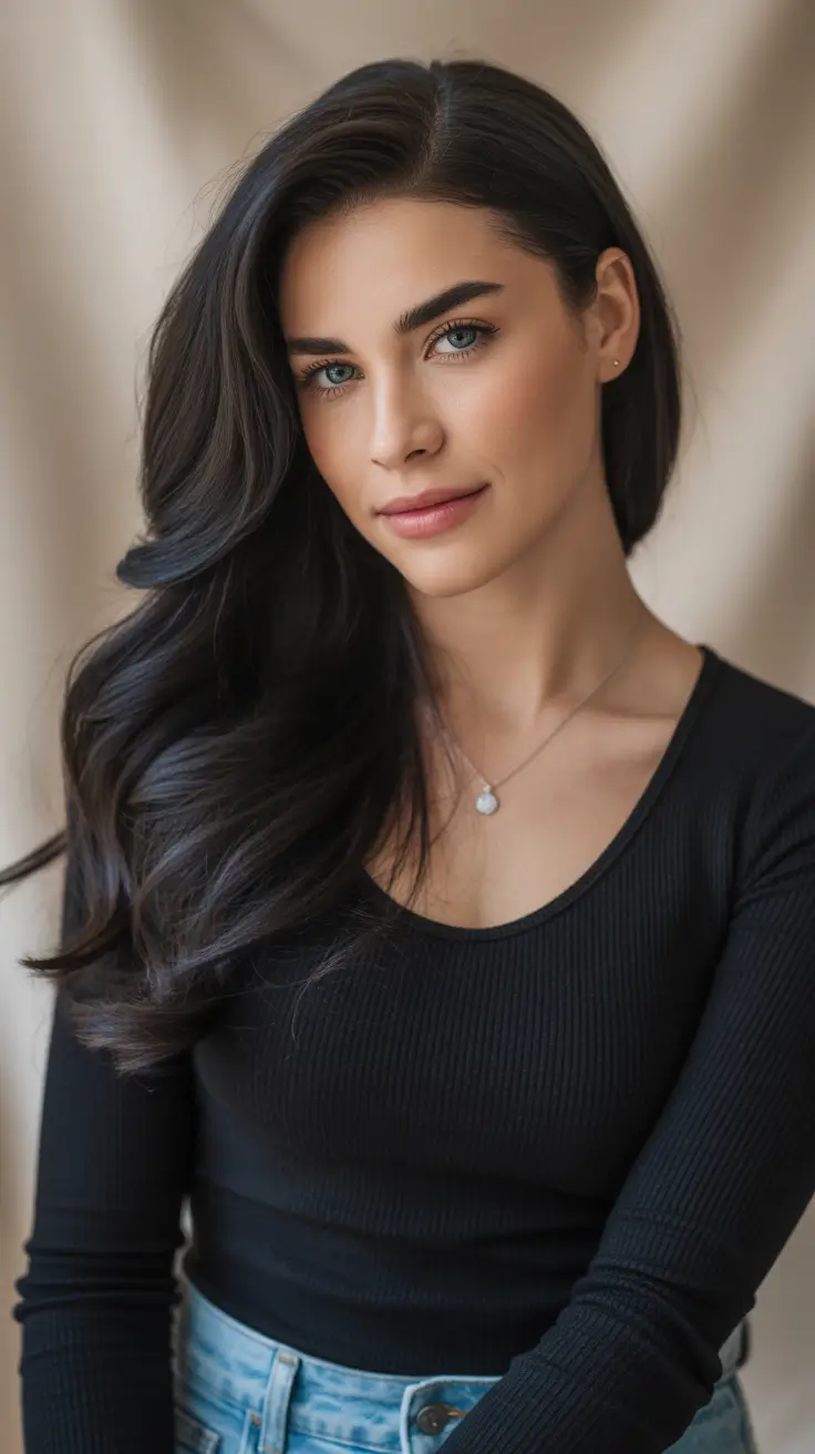 cores de cabelo escuro de inverno 2026 cachos pretos